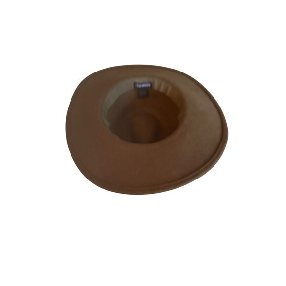 Steve Madden Wool Fedora Hat Gold Chain Accent Boho Classic Hipster - Picture 5 of 5